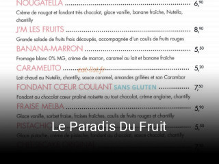 Le Paradis Du Fruit réservation