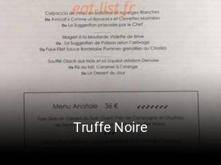 Truffe Noire réservation