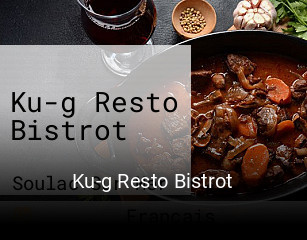 Ku-g Resto Bistrot réservation de table