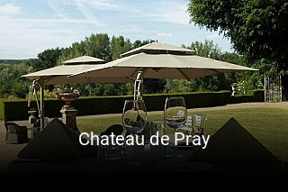 Chateau de Pray réservation de table