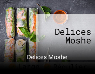 Delices Moshe réservation de table