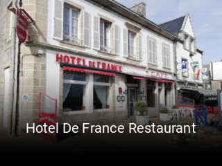 Hotel De France Restaurant réservation en ligne