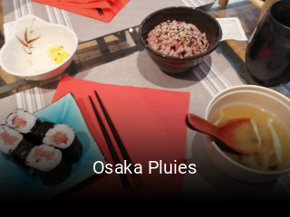 Osaka Pluies réservation de table