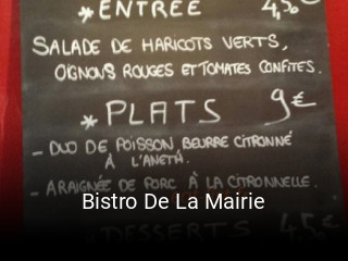 Bistro De La Mairie réservation de table
