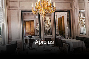 Réserver une table chez Apicius maintenant