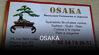 OSAKA réservation en ligne