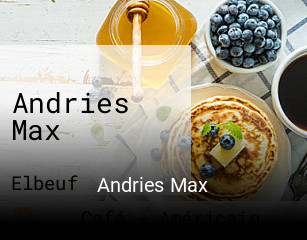 Andries Max réservation de table