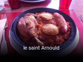 le saint Arnould réservation de table