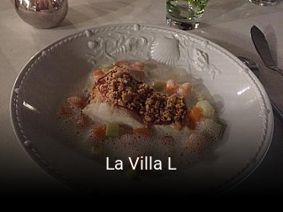 La Villa L réservation de table