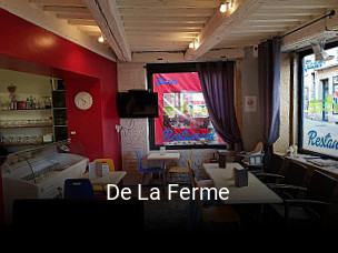 Réserver une table chez De La Ferme maintenant