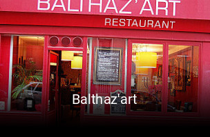 Balthaz'art réservation de table