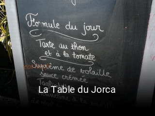 La Table du Jorca réservation