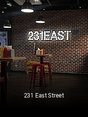 Réserver une table chez 231 East Street maintenant