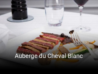 Auberge du Cheval Blanc réservation de table