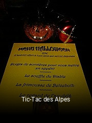 Tic-Tac des Alpes réservation de table