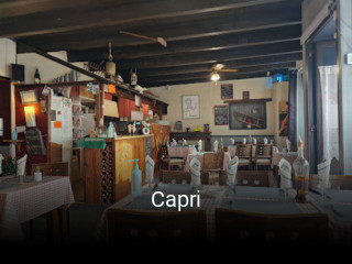 Capri réservation de table