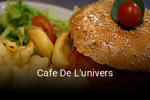 Cafe De L'univers réservation