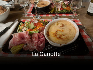 La Gariotte réservation de table