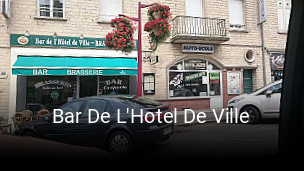 Bar De L'Hotel De Ville réservation de table