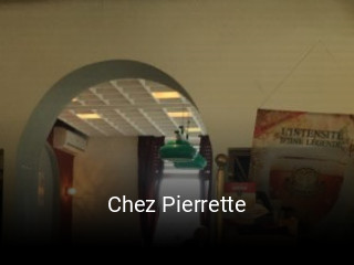 Chez Pierrette réservation