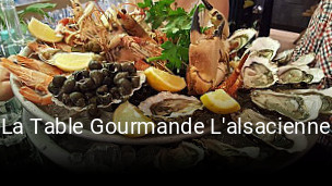 La Table Gourmande L'alsacienne réservation de table