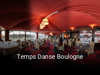 Temps Danse Boulogne réservation de table