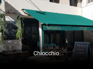 Chiocchio réservation de table