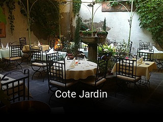 Cote Jardin réservation de table