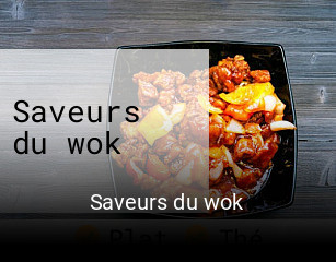 Saveurs du wok réservation en ligne