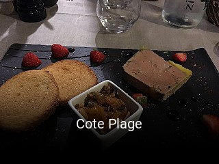 Cote Plage réservation de table