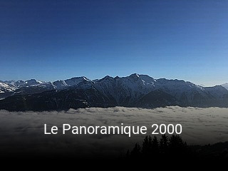 Le Panoramique 2000 réservation de table