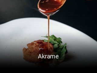 Akrame réservation en ligne