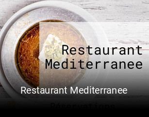 Restaurant Mediterranee réservation de table