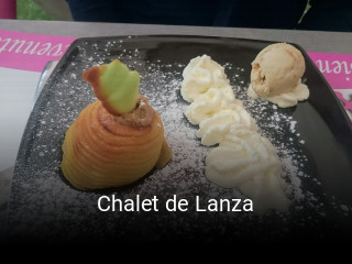 Chalet de Lanza réservation de table