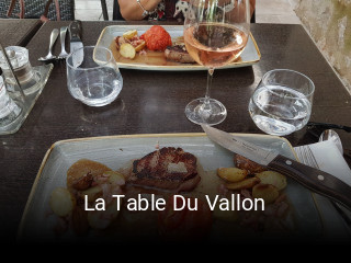 La Table Du Vallon réservation