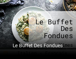 Le Buffet Des Fondues réservation en ligne