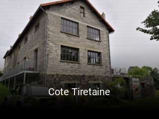 Cote Tiretaine réservation de table
