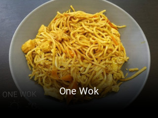 One Wok réservation en ligne