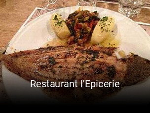 Restaurant l'Epicerie réservation de table