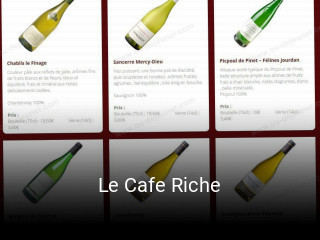 Le Cafe Riche réservation