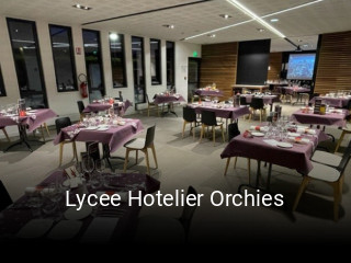 Lycee Hotelier Orchies réservation en ligne