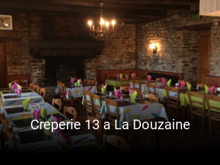 Creperie 13 a La Douzaine réservation en ligne