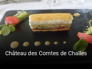 Château des Comtes de Challes réservation de table