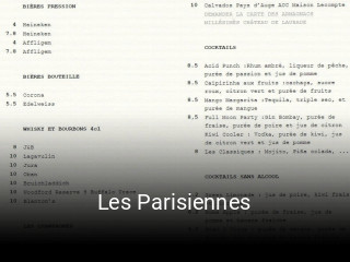 Les Parisiennes réservation de table