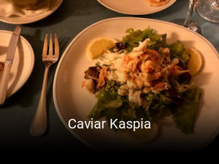 Caviar Kaspia réservation de table