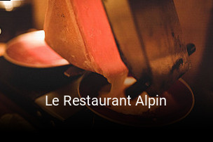 Le Restaurant Alpin réservation de table