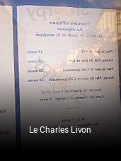 Le Charles Livon réservation de table