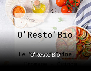 O'Resto'Bio réservation en ligne