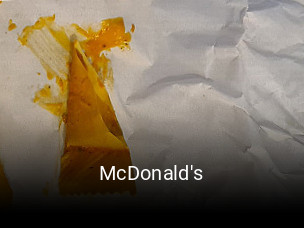 McDonald's réservation de table