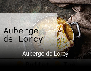 Réserver une table chez Auberge de Lorcy maintenant